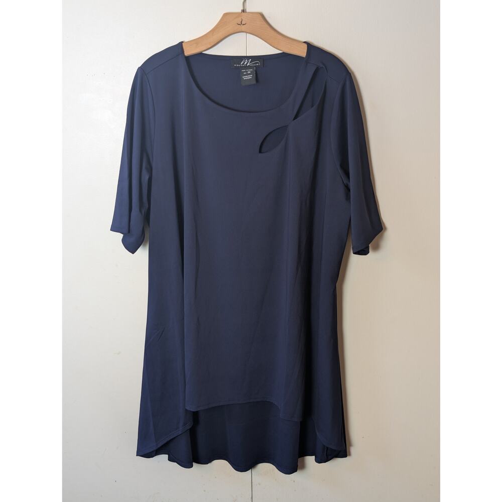 Midnight Velvet Blue Dress 2X